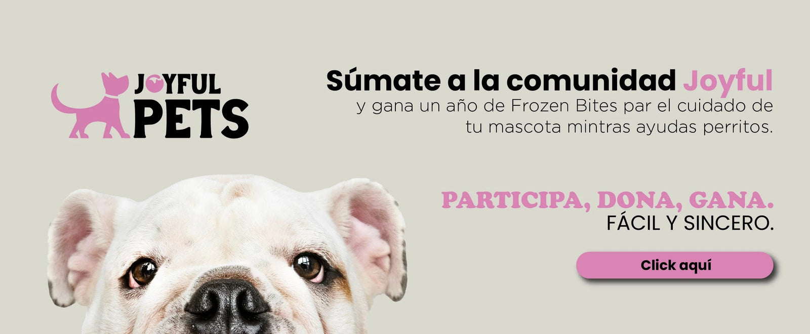 Joyful Pets Iniciativa de donación